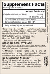 Fem-Dophilus 1 Billion supplement facts: 155 mg probiotic blend with L. rhamnosus GR-1 and L. reuteri RC-14