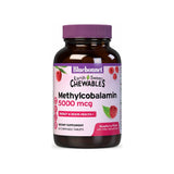 Bluebonnet EarthSweet Chewables Methylcobalamin 5000 mcg front bottle with raspberry label