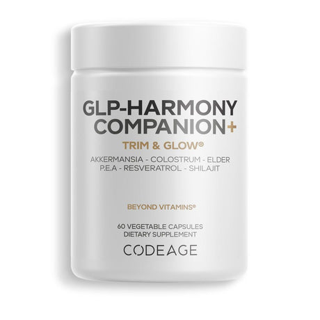 Codeage GLP-Harmony Companion+ supplement bottle with 60 vegetable capsules