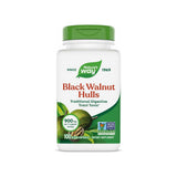 Nature's Way Black Walnut Hulls 100 vegan capsules front bottle label