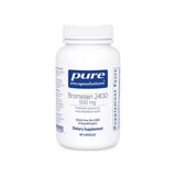 Pure Encapsulations Bromelain 2400 500 mg 60 capsules front bottle label