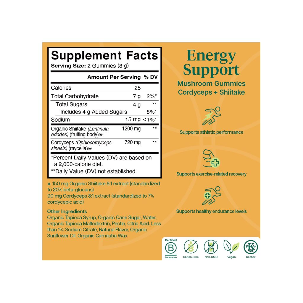 Shop Charlotte's Web Energy Support Mushroom Gummies for Clean