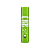 Dr. Bronner's Organic Lip Balm Lemon Lime front tube with USDA Organic label