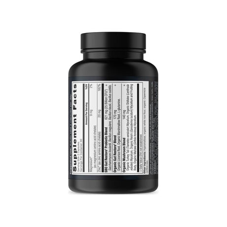 Ancient Nutrition Gut Restore SBO Probiotic supplement facts panel listing ingredients and serving size
