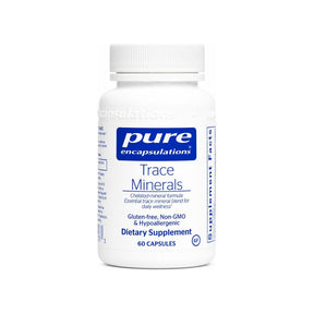 Pure Encapsulations Trace Minerals 60 Capsules front bottle label