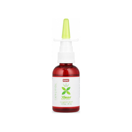 Xlear Max Saline Nasal Spray with Capsicum front carton, 1.5 fl oz