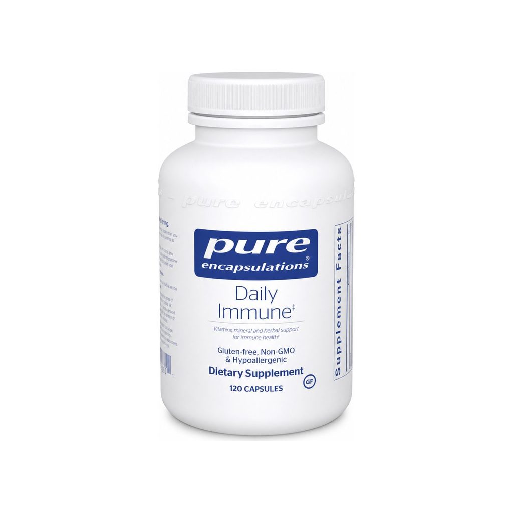 Pure Encapsulations Daily Immune Capsules 120-count front bottle label