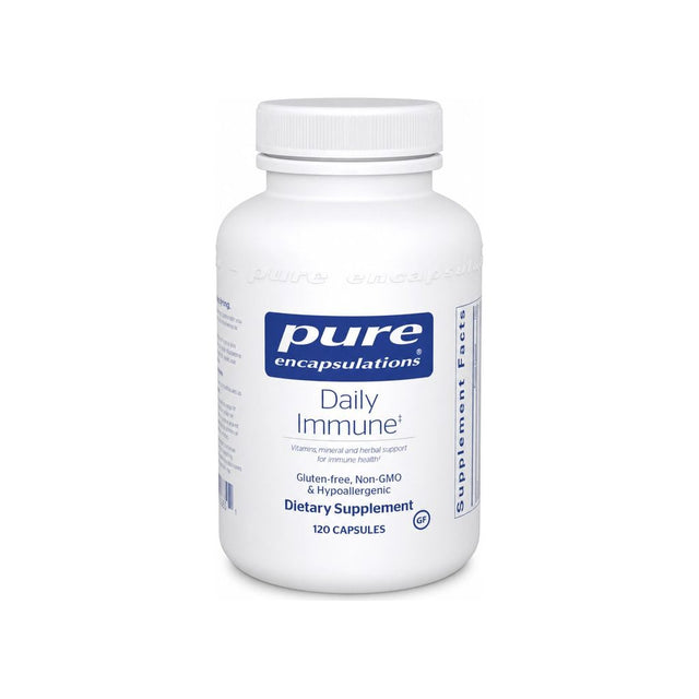 Pure Encapsulations Daily Immune Capsules 120-count front bottle label