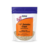 NOW Foods Empty Gelatin Capsules #1 pouch front label, approx. 500 bovine-sourced capsules
