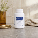 Pure Encapsulations Homocysteine Factors bottle with capsules on a clean white surface