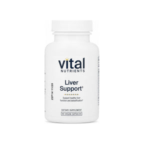 Vital Nutrients Liver Support 60 vegan capsules bottle front label