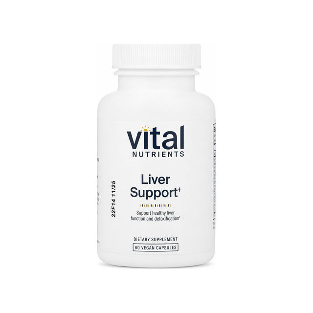 Vital Nutrients Liver Support 60 vegan capsules bottle front label