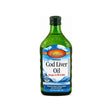 Carlson Norwegian Cod Liver Oil Unflavored 16.9 fl oz front bottle label