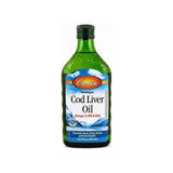 Carlson Norwegian Cod Liver Oil Unflavored 16.9 fl oz front bottle label