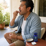 Life Extension FLORASSIST Oral Hygiene bottle shown with clean dental care items