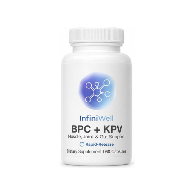 InfiniWell BPC + KPV Rapid-Release 60 capsules bottle front label