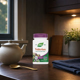 Nature's Way Valerian bottle with capsule and label details