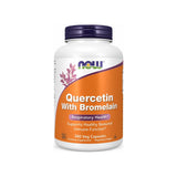 NOW Foods Quercetin With Bromelain 240 veg capsules front bottle label