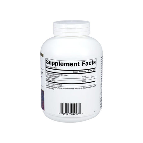 Bioclinic Naturals DGL Chewable Tablets supplement facts panel with ingredients and serving size