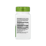 Nature's Way Raspberry Leaf supplement facts panel listing ingredients, dosage, and serving size
