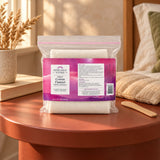 Heritage Store Organic Cotton Flannel package on a bedside table