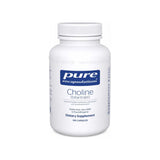 Pure Encapsulations Choline (bitartrate) 100 capsules front bottle label