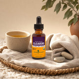 Herb Pharm Cleavers 1 fl oz dropper bottle on a clean wellness counter