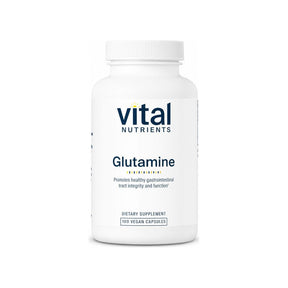 Vital Nutrients Glutamine 3400mg 100 vegan capsules bottle front label