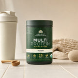 Ancient Nutrition Multi Protein Plant Based Powder Vanilla supplement facts and ingredient panel