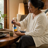 Herb Pharm Kava liquid extract bottle on a kitchen counter