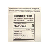 Dandy Blend Organic Instant Herbal Beverage supplement facts panel listing ingredients and serving size