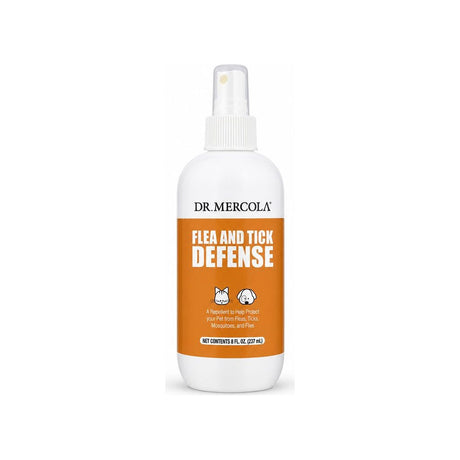 Dr. Mercola Flea & Tick Defense Spray for Pets 8 fl oz bottle with trigger sprayer