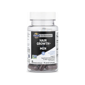 Garden of Life Dr. Formulated Hair Growth for Men 30 capsules front bottle label