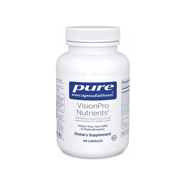 Pure Encapsulations VisionPro Nutrients 90 capsules front bottle label
