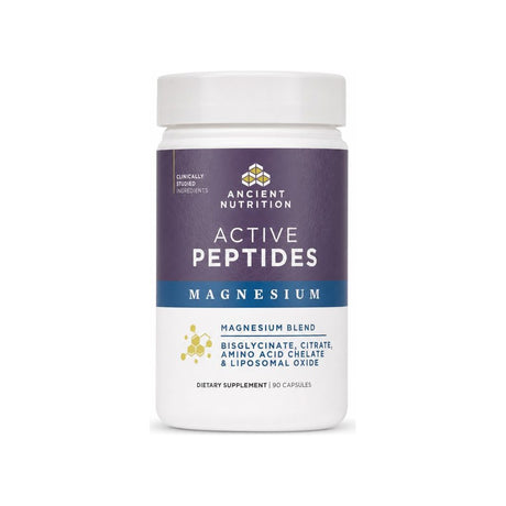 Ancient Nutrition Active Peptides Magnesium Complex 90-capsule bottle front packshot