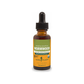 Herb Pharm Wormwood Liquid Extract 1 fl oz front bottle with organic herbal extract label