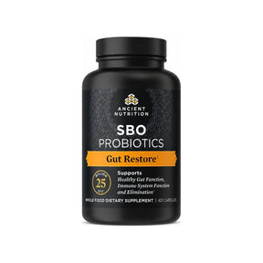 Ancient Nutrition Gut Restore SBO Probiotic 60 capsules bottle front label
