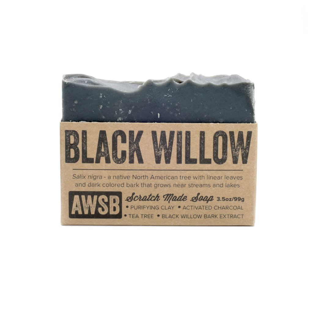 a wild soap bar black willow soap 3.5 ounces 99 grams