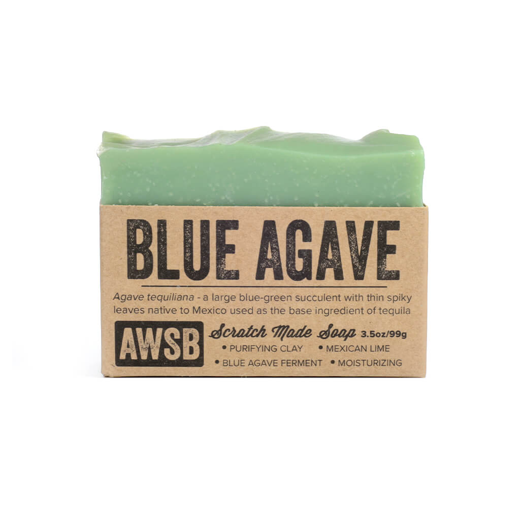 a wild soap bar blue agave soap 3.5 ounces 99 grams