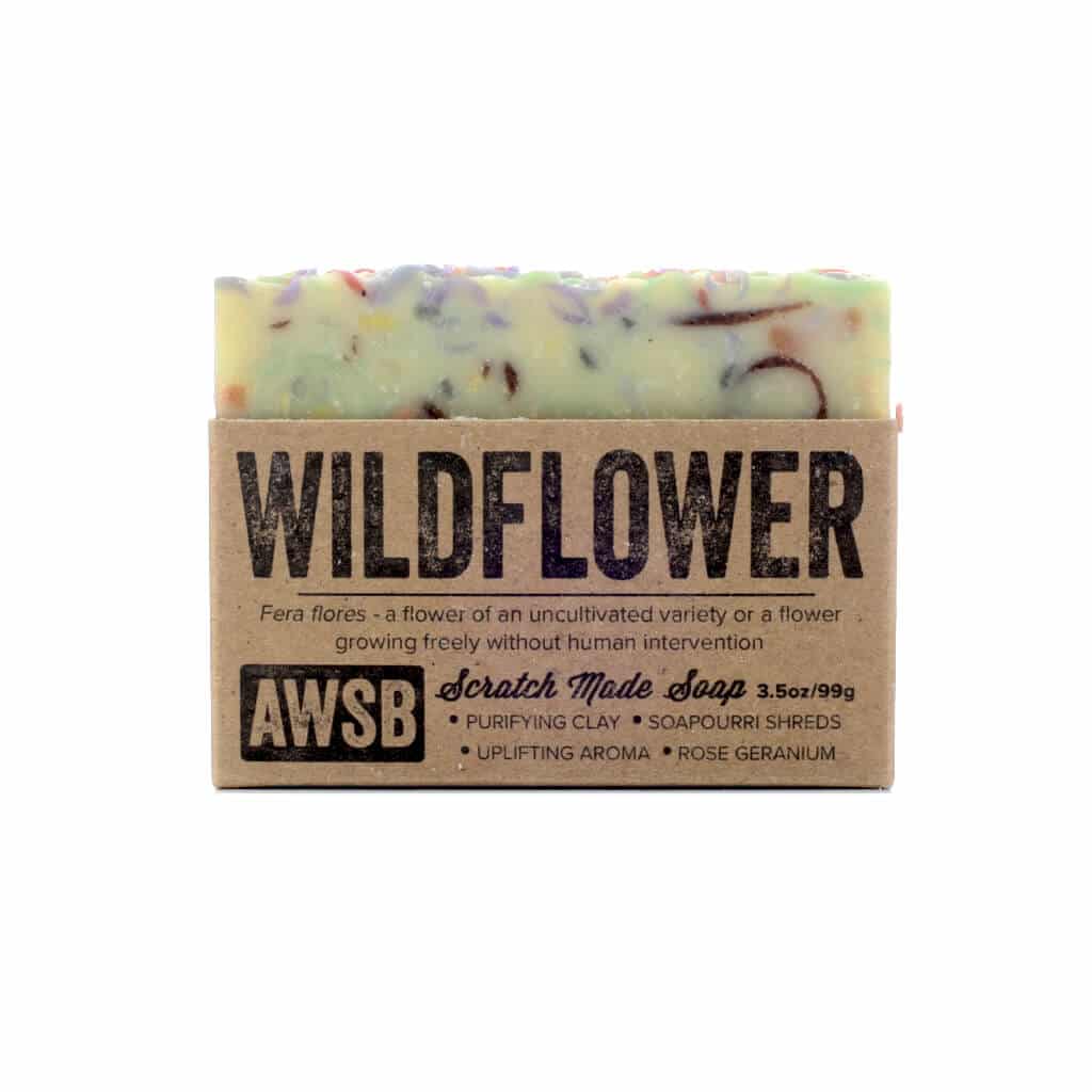 a wild soap bar wildflower soap 3.5 ounces 99 grams