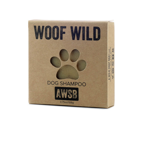 a wild soap bar woof wild dog shampoo bar 3.7 ounces 106 grams