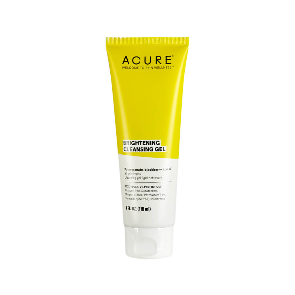 acure brightening cleansing gel 4 fluid ounces 118 ml