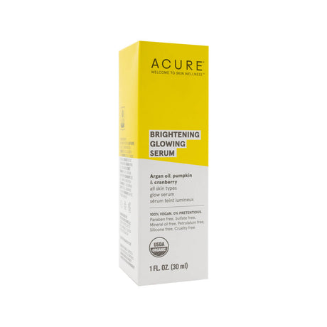 acure brightening glowing serum 1 fluid ounce 30 ml