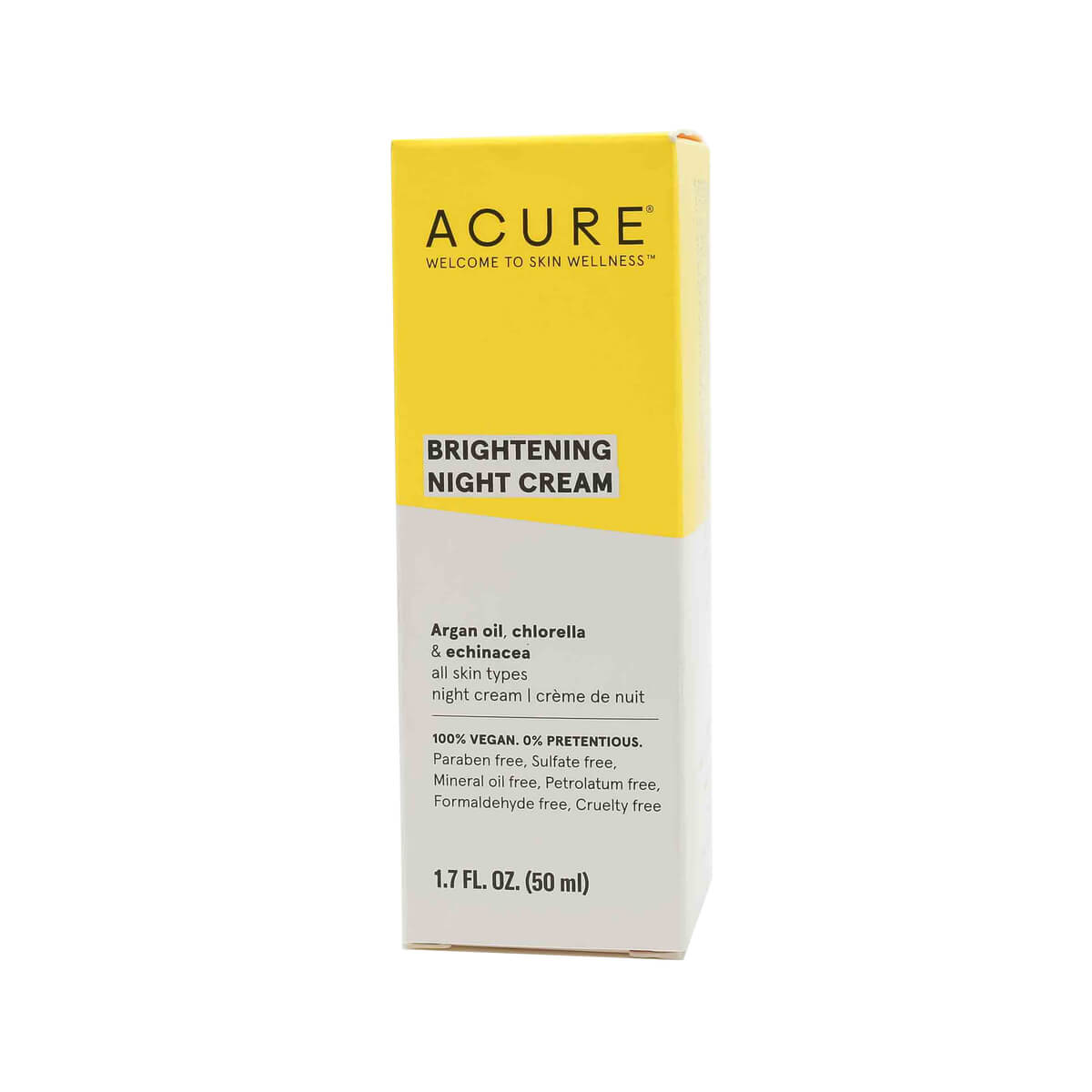 acure brightening night cream 1.7 fluid ounces 50 ml