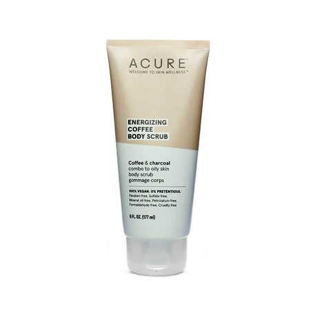 acure energizing coffee body scrub 6 fluid ounces 177 ml