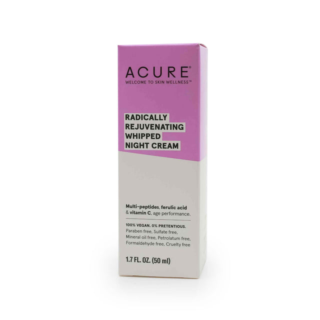 acure radically rejuvenating whipped night cream 1.7 fluid ounces 50 ml