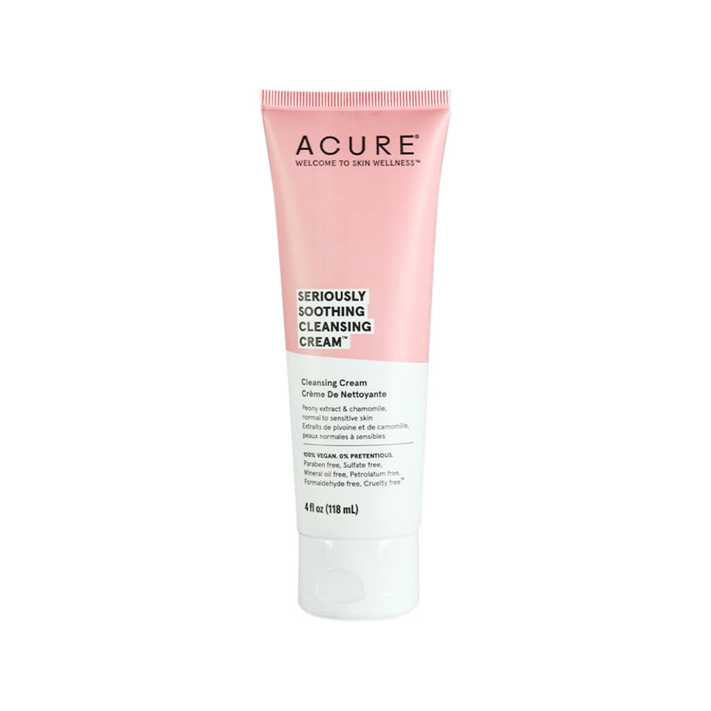 acure seriously soothing cleansing cream 4 fluid ounces 118 ml