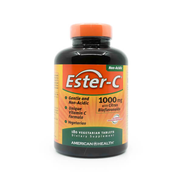 american health ester-c 1000mg with citrus bioflavonoids 180 tablets 180-day supply