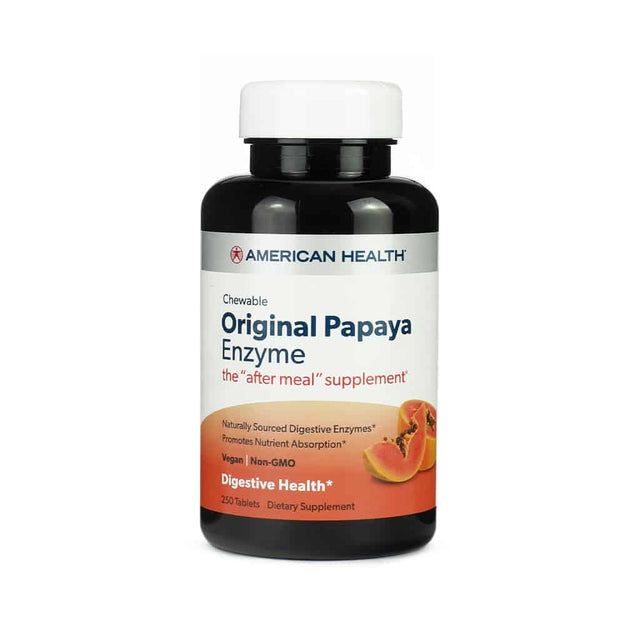 american health original papaya enzyme 250 chewable tablets 83-day supply