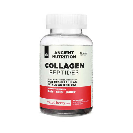 ancient nutrition collagen peptides gummies mixed berry 45 gummies